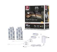 Paulmann 78894 Strip LED MaxLED 250 Night Comfort juego básico 1m 2x300lm 60LED/m incl. 2x4 W, tira de luz, plateado, plástico 2700 K