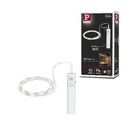 Paulmann 78899 - Tira led (funciona con pilas, incluye detector de movimiento, 1 m, 2 W, 156 lm/m, 3000 K, plástico), color blanco