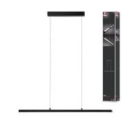 Paulmann Lámpara colgante Lento 79693 1x42 W LED regulable Negro 100 cm