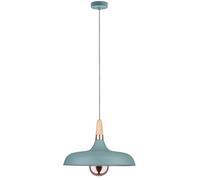 Paulmann Neordic lámpara colgante 1x20 W verde-cobre-madera 79655