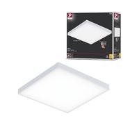Paulmann 79820 Panel LED Velora cuadrado incl. lámpara de techo 1x12 W regulable, blanco mate, panel luminoso de metal, luz de techo 3000 K
