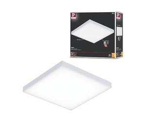 Paulmann 79820 Panel LED Velora cuadrado incl. lámpara de techo 1x12 W regulable, blanco mate, panel luminoso de metal, luz de techo 3000 K