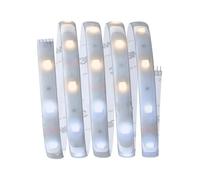 Paulmann 79876 MaxLED 250 - Tira de luces LED (1,5 m, revestimiento IP44, 5,5 W, 405 lm, luz blanca sintonizable, 24 VA, intensidad regulable, plástico, 2700 K)