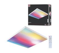 Paulmann 79905 LED Panel Velora Rainbow angular incl. 1x19 W regulable dynamicRGBW control de color lámpara de techo de metal blanco 3000 K