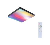 Paulmann 79907 Panel LED Velora Rainbow angular incl. 1x13,2 W regulable dinámicoRGBW control de color lámpara de techo de metal negro 3000 K