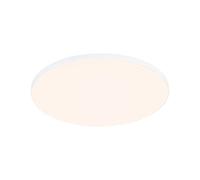 Paulmann 79946 Panel LED empotrable Veluna VariFit Edge 200mm, redondo, regulable, blanco cálido, blanco, plástico, sistema de iluminación, 3000K