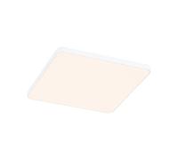 Paulmann 79948 Panel LED empotrable Veluna VariFit Edge 160x160 mm, cuadrado, regulable, blanco cálido, blanco, plástico, sistema de iluminación 3000K