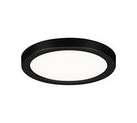 Paulmann 79962 Panel LED empotrable Areo IP44 118mm, redondo, incl. 1x6,5W, blanco diurno, negro, plástico, luminaria de techo, 4000K