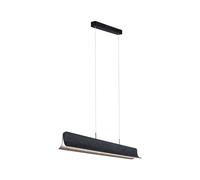 Paulmann 79982 Luminaria colgante LED 3-Step-Dim Noyan 2 x 24 W antracita 2700 K luminaria de fieltro 3400 lm