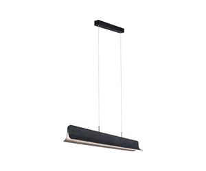 Paulmann 79982 Luminaria colgante LED 3-Step-Dim Noyan 2 x 24 W antracita 2700 K luminaria de fieltro 3400 lm
