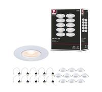 Paulmann 92118 - Foco empotrado (10 unidades, 90 mm, GU10 máx. 10x10W 230 V Blanco Luminaria empotrada - Luminaria sin bombilla