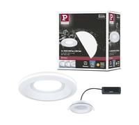 Paulmann 92247 Sormus IP65 - Foco empotrado (100 mm, 4,8/1,5 W, 560 lm, 180 lm, 230 V, 3000 K), color blanco