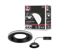 Paulmann 92251 Sormus IP65 - Foco empotrado (100 mm, 4,8/1,5 W, 560 lm, 180 lm, 230 V, 3000 K), color negro