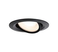 Paulmann 92460 Luminaria empotrable Nova Plus IP65 orientable redonda máx. 35W regulable 93mm negro mate aluminio-zinc GU5,3 / GU10 - sin lámpara