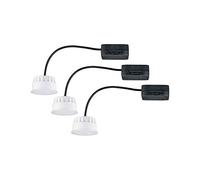 Paulmann Luminaria empotrable LED 92472 Choose Coin set de 3 3x6W 3x470lm 230V 2700K satinado