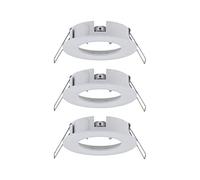 Paulmann 92480 Luminaria empotrable Choose, foco fijo, máx. 3x10 W, proyector incorporado en el techo, blanco mate, lámpara empotrable, aluminio