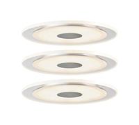 Paulmann 92543 Luminaria empotrable LED Premium Set Whirl redonda LED 3x6W 18VA 150mm aluminio torneado/satinado foco empotrable, luminaria empotrable