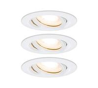 Paulmann Lámpara empotrada Nova 3x7 W IP65 Blanco 92898 - juego 3 uds.