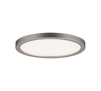 Paulmann 92947 Panel LED Areo, redondo, incl. 1x8 W, lámpara de techo, níquel mate, plafón, plástico, lámpara para sala de estar 3000 K