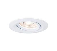 Paulmann 92970 Luminaria empotrable LED Nova Mini Plus Coin red., orientable 1x4,2 W EasyDim, blanco mate, lámpara aluminio, blanco cálido 2700 K 42 W