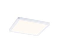 Paulmann 93040 Panel LED, luminaria empotrable Areo VariFit IP44 175x175 mm cuadrado, incl. 1x13 W, blanco, lámpara de techo, plástico 3000 K