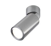 Paulmann 93091 Lámpara de techo LED, superficie Turnal 470lm 3-Step-Dim, orientable, redonda, incl. 1x6 W regul., plafón, acero mate metal 2700 K Coin