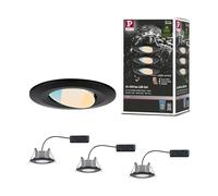 Paulmann Calla lámpara empotrada 3x5 W negro 93096