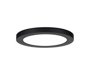 Paulmann 93097 Panel LED, panel empotrable 2en1 Cover-it 225mm redondo incl. 1x16,5W blanco diurno, negro, plástico, luminaria de techo, 4000K