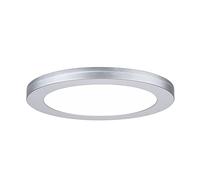 Paulmann 93098 Panel LED, panel empotrable 2en1 Cover-it 225mm redondo incl. 1x16,5W blanco diurno, cromo mate, plástico, luminaria de techo, 4000K