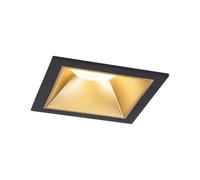 Paulmann 93129 - Foco empotrado (LED, 3 unidades, IP44, cuadrada, 88 x 88 mm, 3 x 6 W, 3 x 470 lm, 230 V, 2700 K, color dorado mate