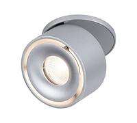 Paulmann 93374 Luminaria empotrable LED Spircle 78mm incl. 1x8,0W blanco cálido, cromo mate, aluminio, sistema de iluminación, 3000K