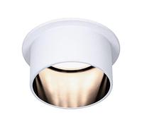Paulmann 93376 Luminaria empotrable LED Gil 3-Step-Dim redonda incl. 1x6 W regulable blanco mate, negro mate, foco empotr. aluminio foco 2700 K Coin