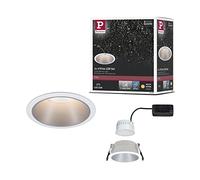 Paulmann Lámpara empotrada Cole Coin 93409 – LED 1x6,5 W blanco-plata
