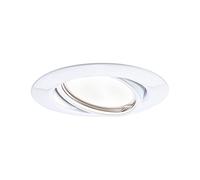 Paulmann 93413 Luminaria empotrable LED Base, redondo, orientable, incl. 1x5 W, foco empotrable, juego, blanco, foco, metal, lámpara empotrable 3000 K