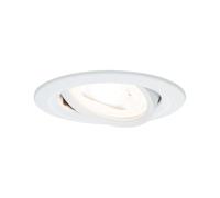 Paulmann 93639 Luminaria empotrable LED Nova redonda, foco de techo, blanco, máx. 35 W, bastidor empotrable, GU10, foco empotrable de techo