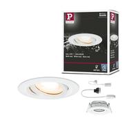 Paulmann Foco empotrable Nova 93661 – orientable, sin fuente de luz, GU10/GU5.3, 35W, blanco mate