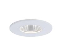 Paulmann 93670 Luminaria empotrable LED Calla, redonda, incl. 1x7 W, foco, IP65, blanco mate, Spot, plástico, aluminio, lámpara empotrable 4000 K