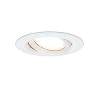 Paulmann 93681 Luminaria empotrable LED Nova Plus, red., orientable, 1x6,8 W IP65 reg., foco empotrable, blanco mate, Spot, aluminio, lámpara 2700 K