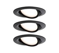 Paulmann 93875 Luminaria empotrable LED Nova Plus in abezal, juego básico orientable ed. 84mm 50° 3x6W 230V regul. 2700K blanco mate, foco