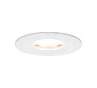 Paulmann 93881 Luminaria empotrable LED, Coin, foco empotrable plano Slim, proyector de techo redondo 6,8 W, blanco, lámpara empotrable regulable IP65 resistente a chorros de agua