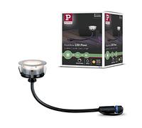 Paulmann 939.53 Outdoor Plug & Shine Floor Eco IP65 3000 K 1 W 24 V 93953 Luminaria empotrable en el suelo LED, iluminación exterior, proyector de suelo, iluminación de suelo