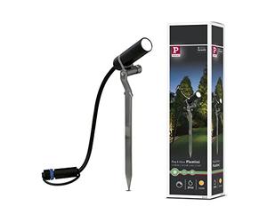 Paulmann 939.97 Foco exterior Plug & Shine Plantini 3000 K 1,4W 24 V 40° antracita aluminio 93997 Luminaria exterior, iluminación con focos, proyector, luminaria de jardín