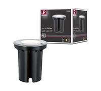 Paulmann 93992 Juego de lámparas LED empotrables en el suelo para exteriores IP67 Round GU10 Blanco cálido 3,5W Foco empotrable Iluminación para terrazas Foco empotrable en el suelo