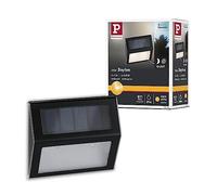 Paulmann 94234 Luminaria solar para escalones/escaleras, luminaria exterior LED incl. 1x0,05 W, antracita, plástico 3000 K blanco cálido