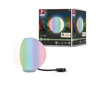 Paulmann 94269 Luminaria exterior LED Plug & Shine Zigbee objeto luminoso Globe RGBW incl. 1x2,8 W regulable IP65, blanco, luz jardín, plástico 3000 K