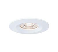 Paulmann 94298 Luminaria empotrable Nova Mini LED Coin redonda, fija 1x4 W, foco techo, blanco mate, lámpara empotrable alu., blanco cálido 2700 K 4 W