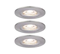Paulmann Nova mini foco empotrado 3 ud IP44 hierro
