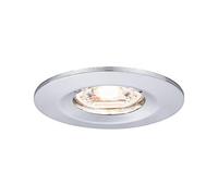Paulmann 94302 Luminaria empotrable Nova Mini LED Coin redonda/fija 1x4 W foco de techo, cromo, lámpara empotrable, aluminio, blanco cálido 2700 K 4 W
