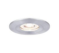 Paulmann 94304 Luminaria empotrable Nova Mini LED Coin redonda, fija 1x4 W, foco de techo, alu. torneado, empotrable, alu., blanco cálido 2700 K 4 W