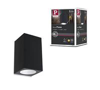 Paulmann 94327 Luminaria exterior LED, aplique exterior Flame, IP44, blanco cálido, cuadrado, incl. 1x3,8 W, iluminación exterior, antracita, lámpara exterior, aluminio, lámpara de jardín 3000 K
